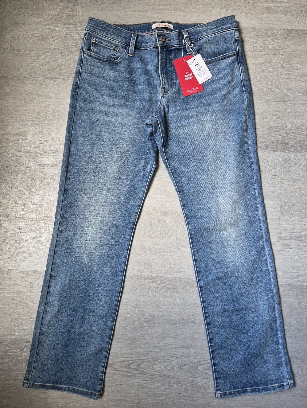NEW Lucky Brand Sweet Mid Rise Straight JeansSize 14/32R
